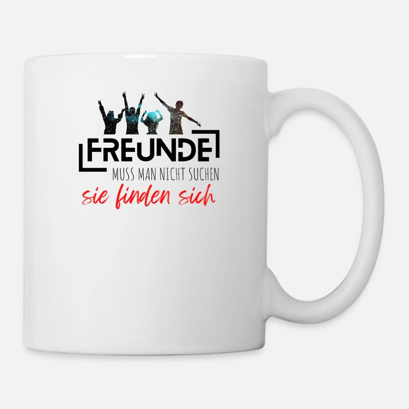 Beste Freunde FREUND Kumpel Kumpels - Tasse - Weiß