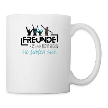 Beste Freunde FREUND Kumpel Kumpels - Geschenkidee - Tasse - Weiß - Rechts