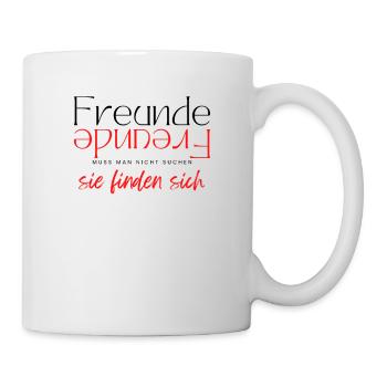 Beste Freunde FREUND Kumpel Kumpels - Tasse - Weiß - Rechts