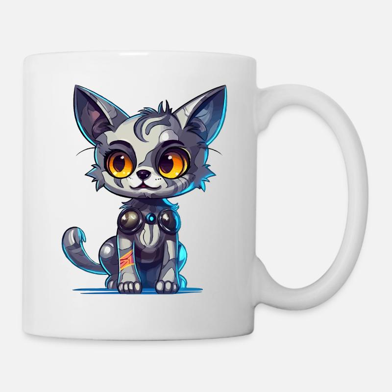 Chaton cyborg - Mug blanc - blanc