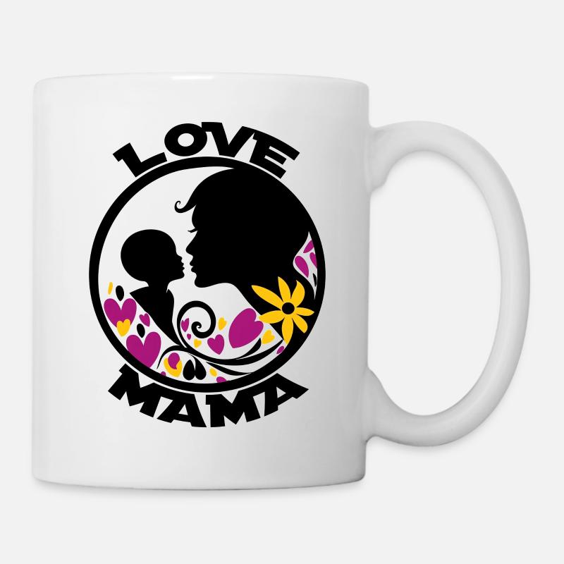 MUTTER LIEBE - LIEBE MAMA - Tasse - Weiß