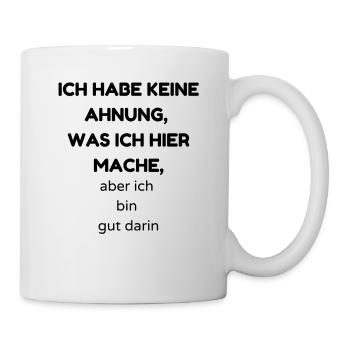 Ahnung - Tasse - Weiß - Rechts