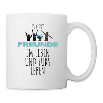 Beste Freunde FREUND Kumpel Kumpels - Tasse - Weiß - Rechts