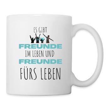 Beste Freunde FREUND Kumpel Kumpels - Tasse - Weiß - Rechts