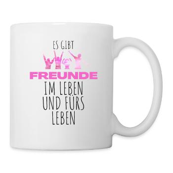 Beste Freunde FREUND Kumpel Kumpels - Tasse - Weiß - Rechts