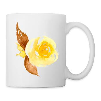 Blume - Tasse - Weiß - Rechts