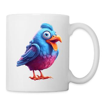Charming feathered companion - Mug - white - Right