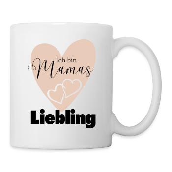 Baby Geschenkidee Muttertag Vatertag Weihnachten - Tasse - Weiß - Rechts