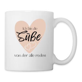 Baby Geschenkidee Muttertag Vatertag Weihnachten - Tasse - Weiß - Rechts