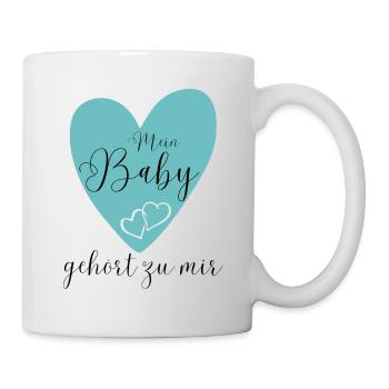 MEIN BABY gehört zu mir - Tasse - Weiß - Rechts