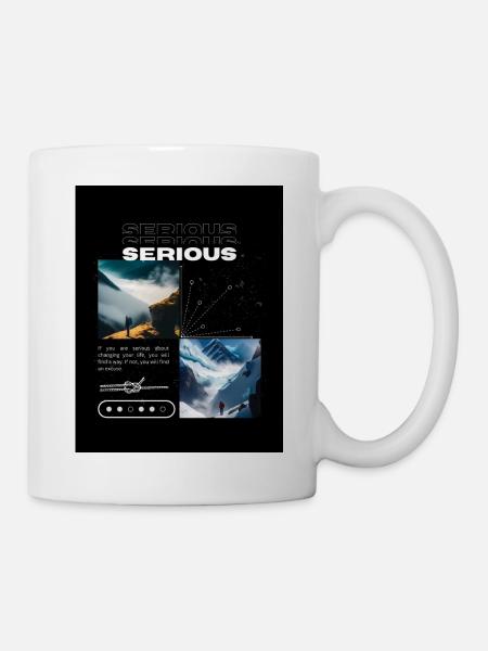 serious - Mug - white