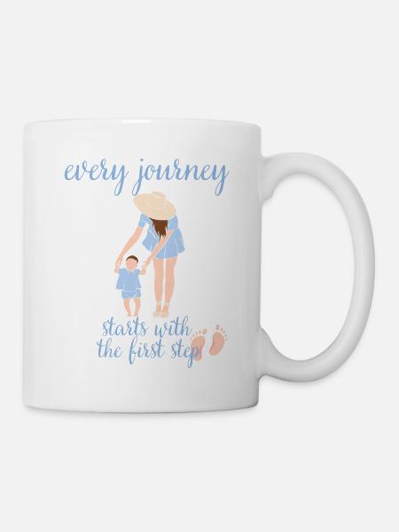Every journey starts with the first step Mother - Mug - white