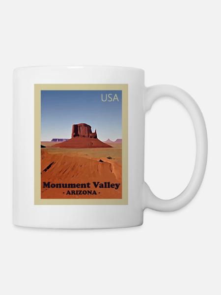 Nationalpark Tal der Monumente - Tasse - Weiß