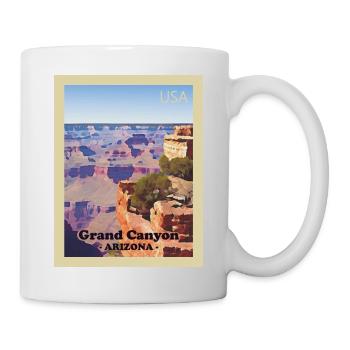 Grand-Canyon-Nationalpark - Tasse - Weiß - Rechts