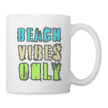 Ambiance de plage uniquement - Mug blanc - blanc - Droite
