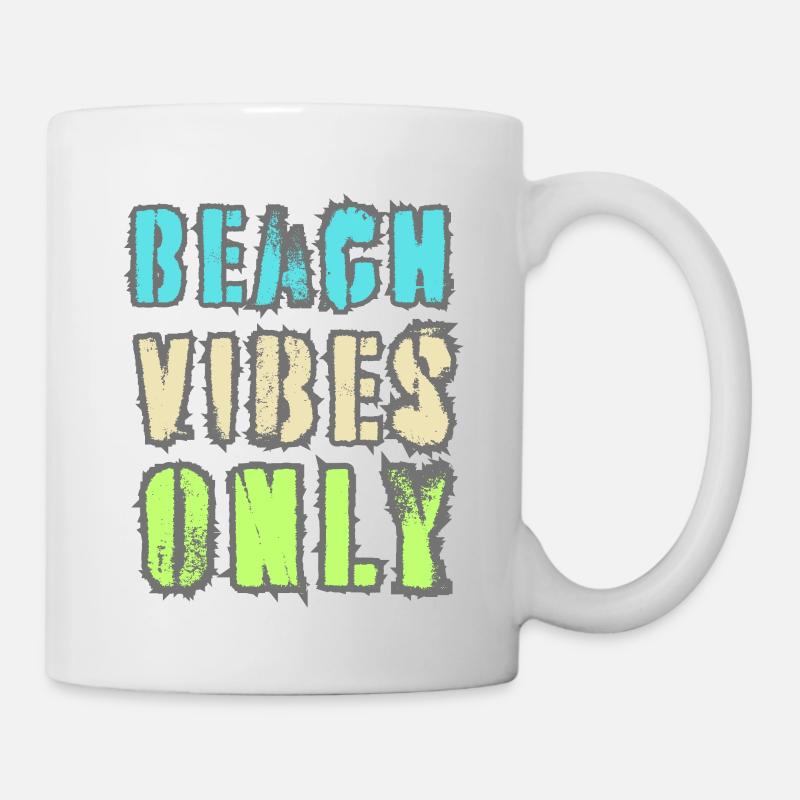 Ambiance de plage uniquement - Mug blanc - blanc
