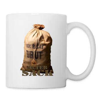 Alter Sack - Tasse - Weiß - Rechts