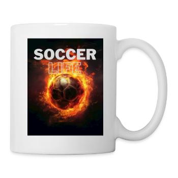 Soccer Life T-Shirt - Mug - white - Right