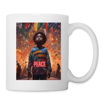 Paix du monde - Mug blanc - blanc - Droite