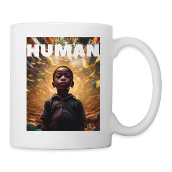 Nous sommes tous un - Humain - T-shirt - Mug blanc - blanc - Droite