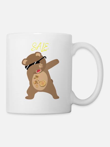 Bitcoinbär - Tasse - Weiß
