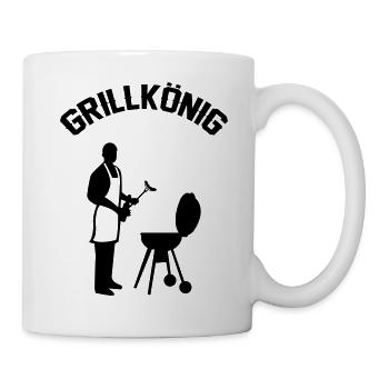 grillkönig - Tasse - Weiß - Rechts