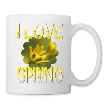 I love spring Frühling - Mug - white - Right