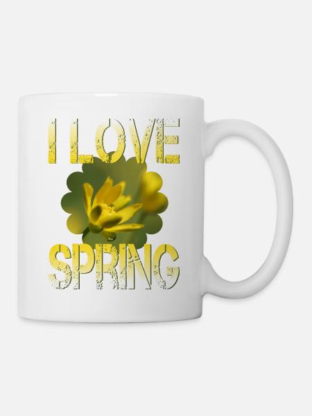 Adoro la primavera Frühling - Tazza - bianco