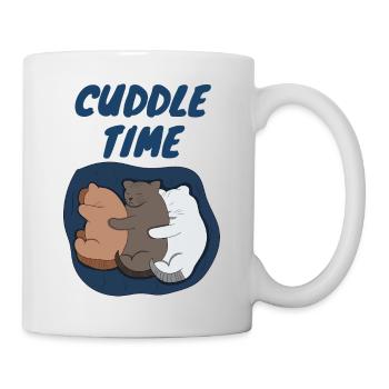 Kuschelzeit - ein gemütliches Schlafdesign für Katzenliebhaber - Tasse - Weiß - Rechts