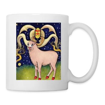 Widder - Tasse - Weiß - Rechts