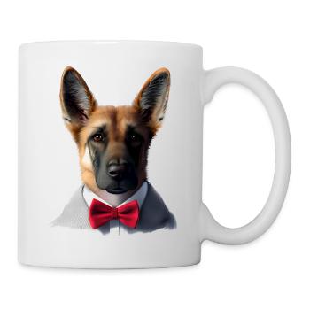 Berger Allemand Chien Chiot Costume Propriétaire Chien - Mug blanc - blanc - Droite