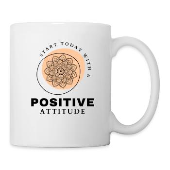 POSITIVE ATTITUDE MINDSET Motivation - Mug - white - Right