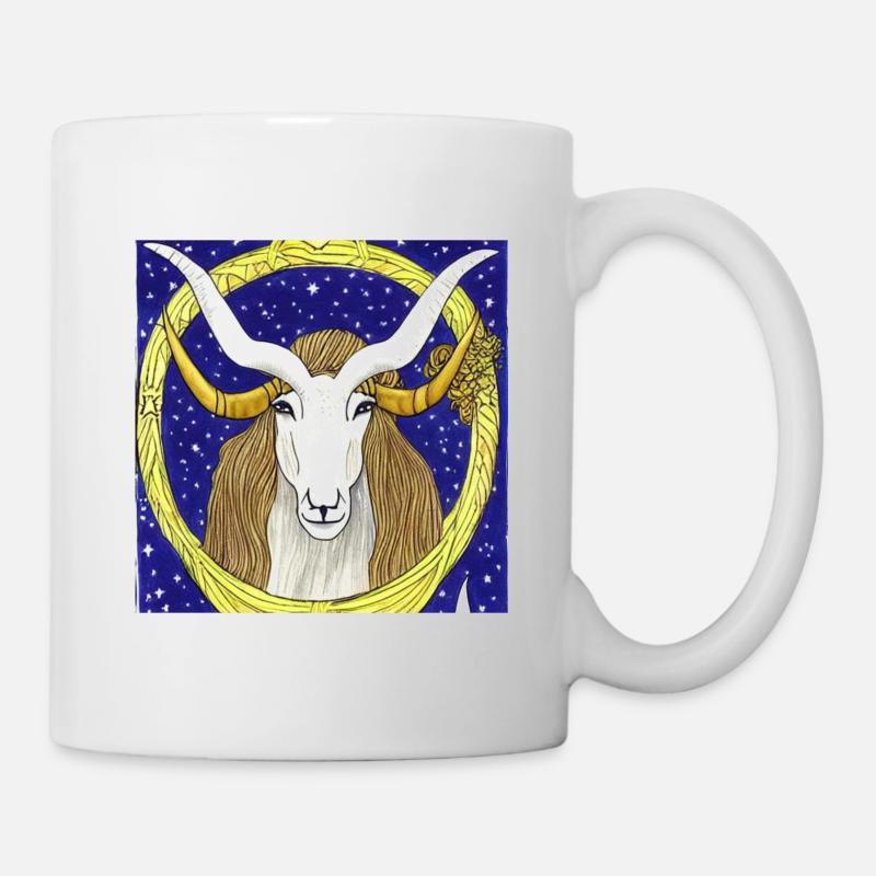 Steinbock - Tasse - Weiß