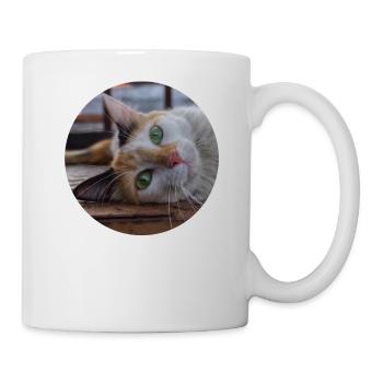 The cat with the sweet look - Mug - white - Right