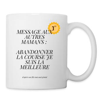 message aux autres mamans - Mug blanc - blanc - Droite