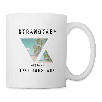 SOMMER ich bin dann soweit - HELLO SUMMER - Tasse - Weiß - Rechts