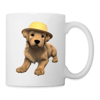 Chiot Golden Retriever Chien Propriétaire Chiens - Mug blanc - blanc - Droite