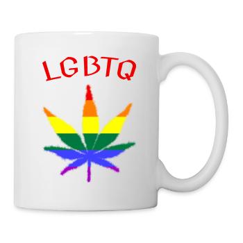 LGBTQ Pride CSD Regenbogen Love - Tasse - Weiß - Rechts