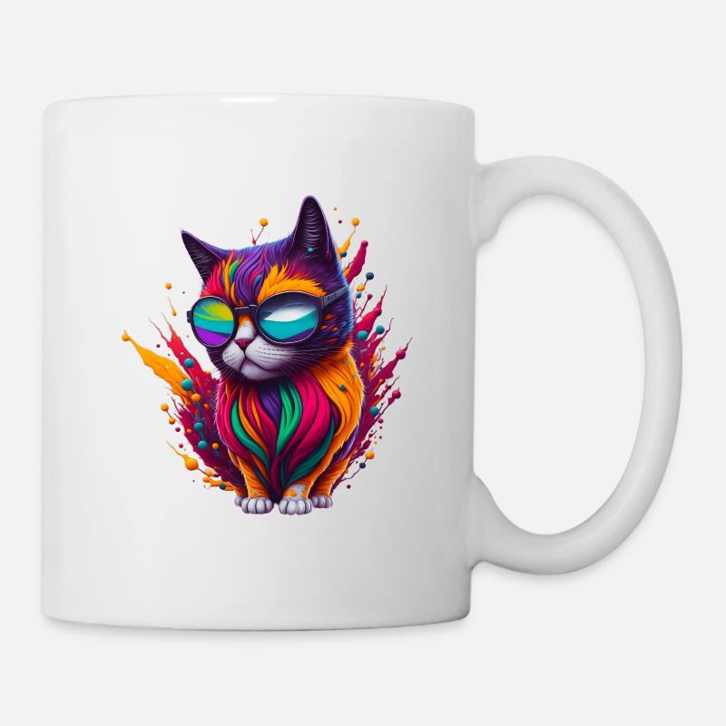 Katze 3 - Tasse - Weiß