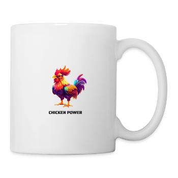 PUISSANCE DU POULET - Mug blanc - blanc - Droite