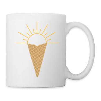 Eis Sonne - Tasse - Weiß - Rechts
