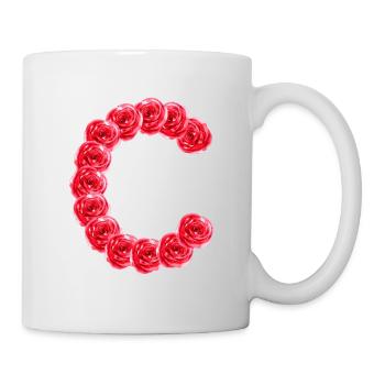C de roses - Mug blanc - blanc - Droite