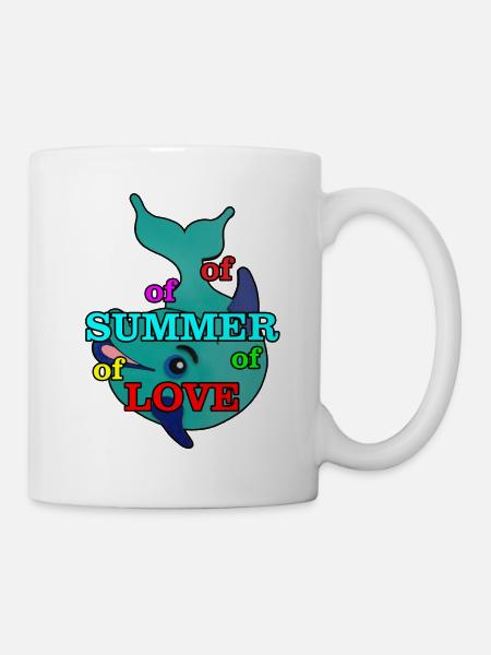 Delfin - Tasse - Weiß