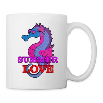 Seepferdchen - Tasse - Weiß - Rechts