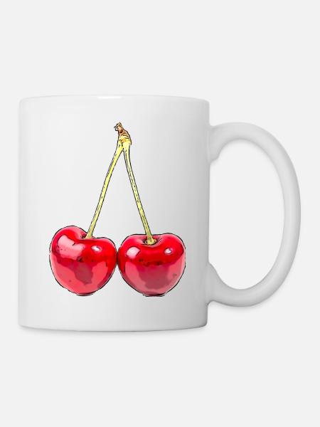Cherry - Tasse - Weiß
