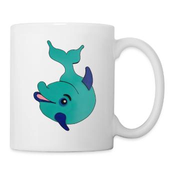 Delfin - Tasse - Weiß - Rechts