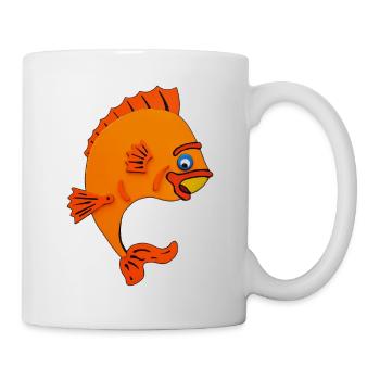Barsch - Tasse - Weiß - Rechts