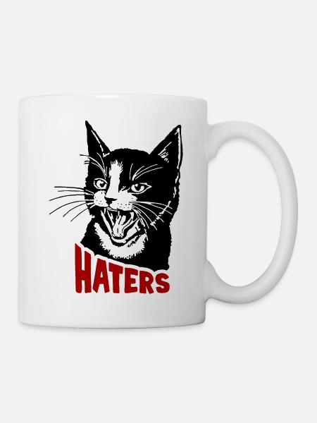 Chat et ennemi - Mug blanc - blanc
