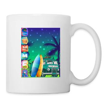 Chemise Vintage « Bus » Summertime Love #11 - Mug blanc - blanc - Droite