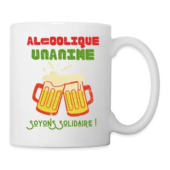 Unanimous alcoholic - Mug - white - Right